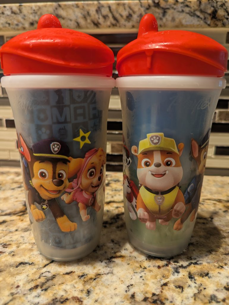 THE SIPPY CUPS THAT KEEP ON GIVING EIGHT YEARS LATER. 